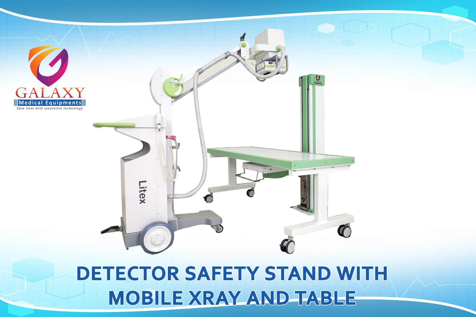 Galaxy DR Motorized Digital XRay Detector Stand With Mobile Table